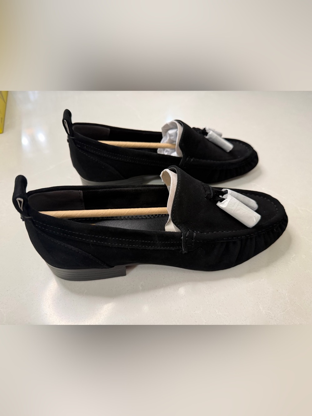 Circus NY Sam Edelman Hudson Black Suede Loafers Shoes 9 M NWB